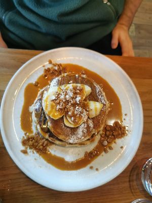 Banana & Biscoff Pancakes £12.50 at Mildreds - Kings Cross in North London