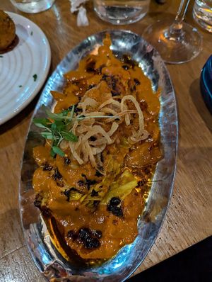 Spicy cabbage wedge at Mildreds - Kings Cross in North London