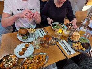 Vegan dishes at Mildred's at Mildreds - Kings Cross in North London