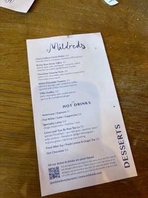 Puddings !  at Mildreds - Kings Cross in North London