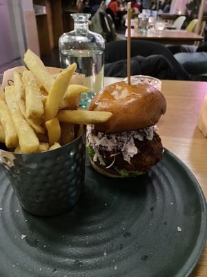 Burger  at Mildreds - Kings Cross in North London