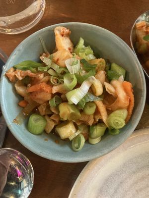 house made kimchi  at Mildreds - Kings Cross in North London