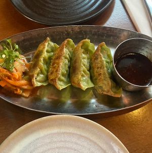 kimchi gyoza  at Mildreds - Kings Cross in North London