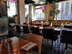 Eat-in space at Mildreds - Kings Cross in North London