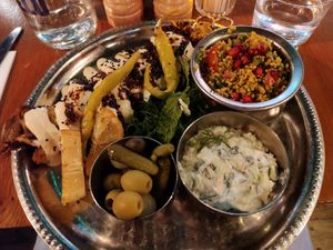 Souvlaki at Mildreds - Kings Cross in North London