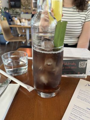 Jasmine pandan cold brew tea infusion  at Mildreds - Kings Cross in North London
