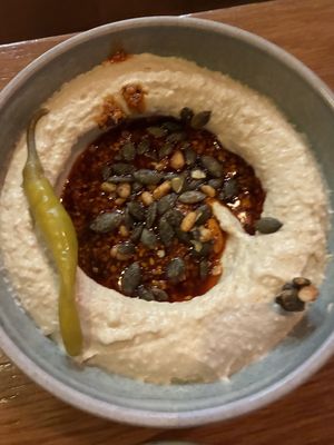 Salsa Macha Hummus  at Mildreds - Kings Cross in North London