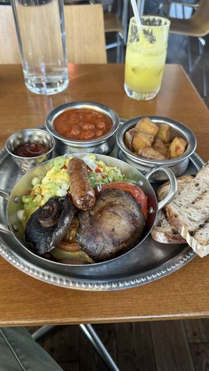 Vegan full English  at Mildreds - Kings Cross in North London
