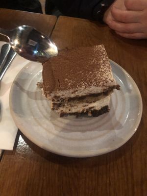 Nice light creamy tiramisu   at Mildreds - Kings Cross in North London