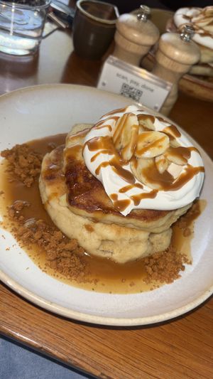 Biscoff pancakses   at Mildreds - Kings Cross in North London