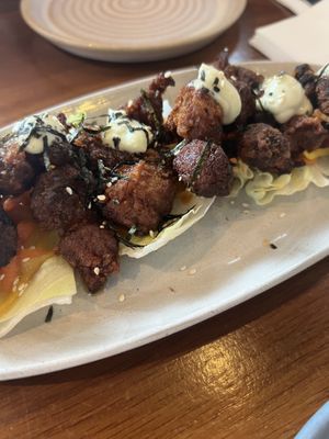 Cauliflower cups - delicious   at Mildreds - Kings Cross in North London