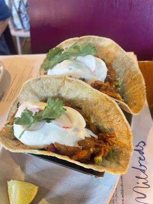 Chicken tacos  at Mildreds - Kings Cross in North London