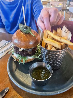 Mushroom burger   at Mildreds - Kings Cross in North London