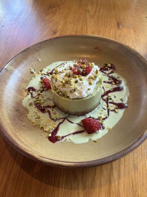 Pistachio cheesecake   at Mildreds - Kings Cross in North London