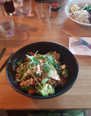 Stir fry  at Mildreds - Kings Cross in North London