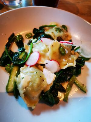 Ravioli was delicious (just wish there were more pieces cause it was so yummy) at Mildreds - Kings Cross in North London