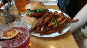 Burger at Mildreds - Kings Cross in North London