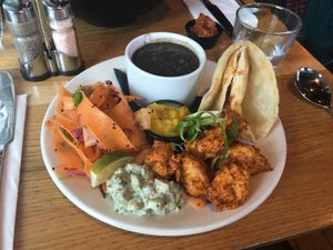 Mock chicken at Mildreds - Kings Cross in North London