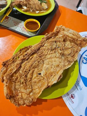 Cripsy Goose ~ 2/12/23 at Ming Ri Vegetarian in Northeast Singapore