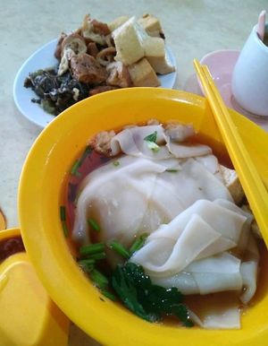 My favourite Kuay Chup at Ming Ri Vegetarian in Northeast Singapore