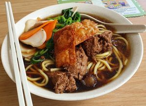 Herbal Soup noodles at Su Xin Vegetarian 素心小厨 in North Singapore