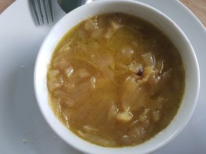 zupa cebulowa  at Zielony Rower in Gdynia