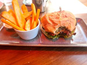 Vegan Burger at Kai Whakapai Cafe and Bar  in Wanaka