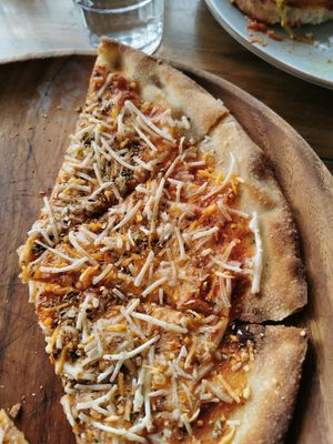 Margarita pizza at Kai Whakapai Cafe and Bar  in Wanaka