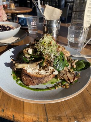 VGO of ‘Forest Mushroom Toast'  at Kai Whakapai Cafe and Bar  in Wanaka