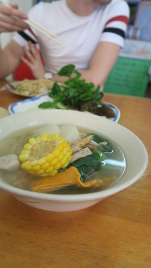 soup at Hongming Vegetarian Food in Krabi
