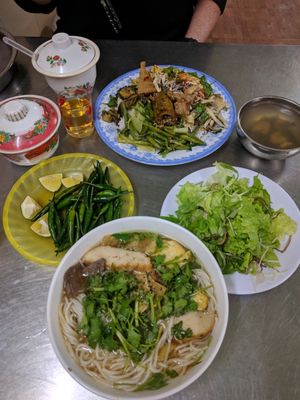 Rice dish & noodle dish at Thien An in Da Nang