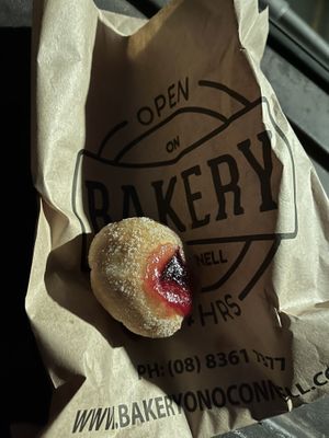 Jam donut   at Bakery on O'Connell  in North Adelaide