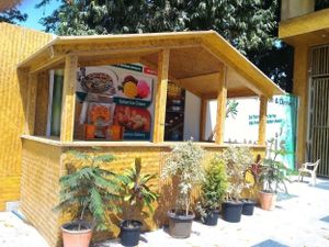 The Juice Hut at Ammaji's - freshly pressed juice! Refreshing and soooo good! at Ammaji's Ayurvedic Restaurant in Vrindavan