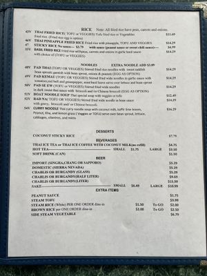   at Phuket Thai in Mount Shasta