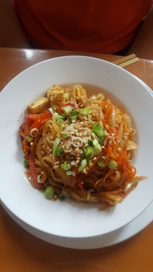 Pad Thai at Poyo & the Sprout in St Johns