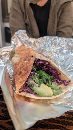 Avoado taco   at Poyo & the Sprout in St Johns