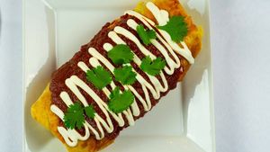 enchilada at Poyo & the Sprout in St Johns