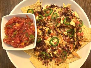 Vegan nachos at Poyo & the Sprout in St Johns