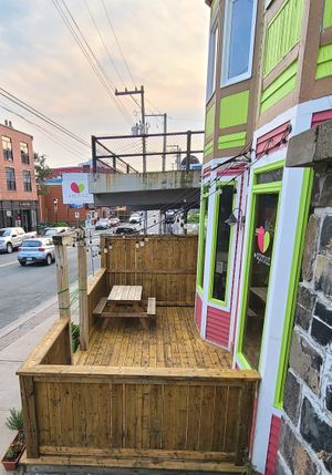 Deck at Poyo & the Sprout in St Johns