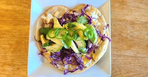 Avocado taco at Poyo & the Sprout in St Johns