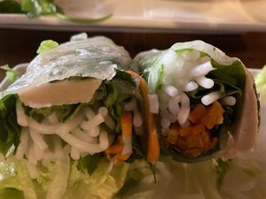 Veeg GF summer rolls  at Pho in Cambridge