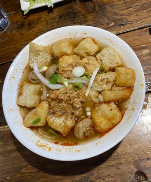 Spicy tofu & mushroom pho  at Pho in Cambridge