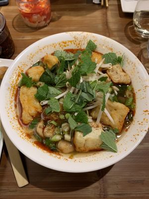 Hot & spicy tofu pho   at Pho in Cambridge