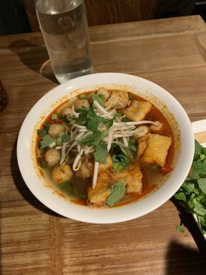 Spicy tofu & mushroom pho   at Pho in Cambridge