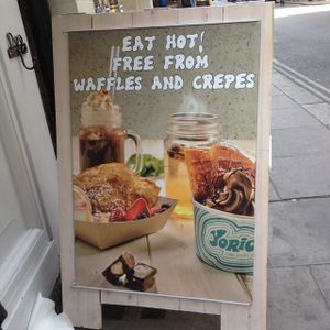 waffles and crepes at Yorica in London