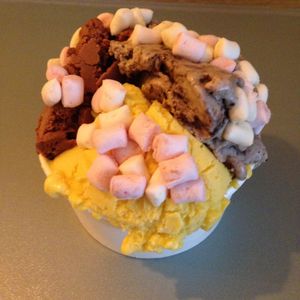 Cookies & cream, mango, and chocolate orange at Yorica in London