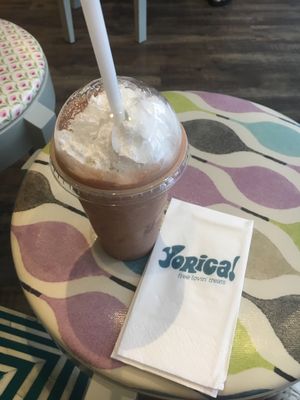 Delicious shake with whipped cream! at Yorica in London