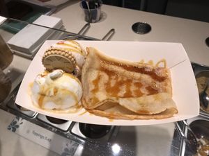 Crepes  at Yorica in London