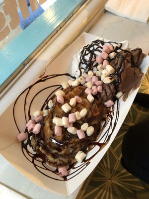 waffle and soft serve at Yorica in London