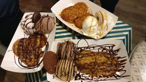 Waffles and ice cream for 3 at Yorica in London